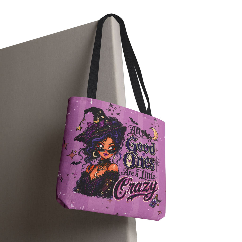 Witchy Purple Tote - “All the Good Ones Are a Little Crazy” Graphic Tote
