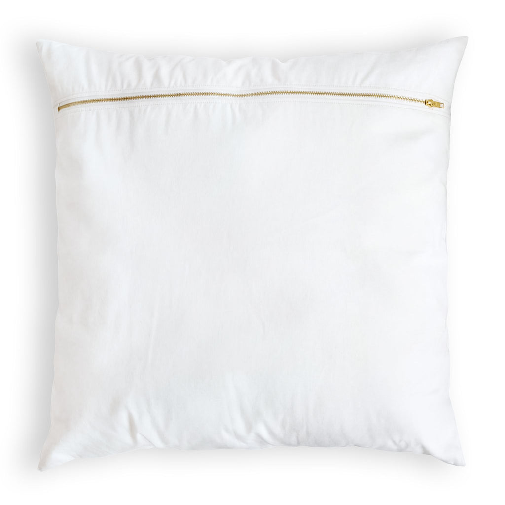 Vintage Striped Monogram Pillow - Mint and Cream Ticking Stripe Velvet Pillow