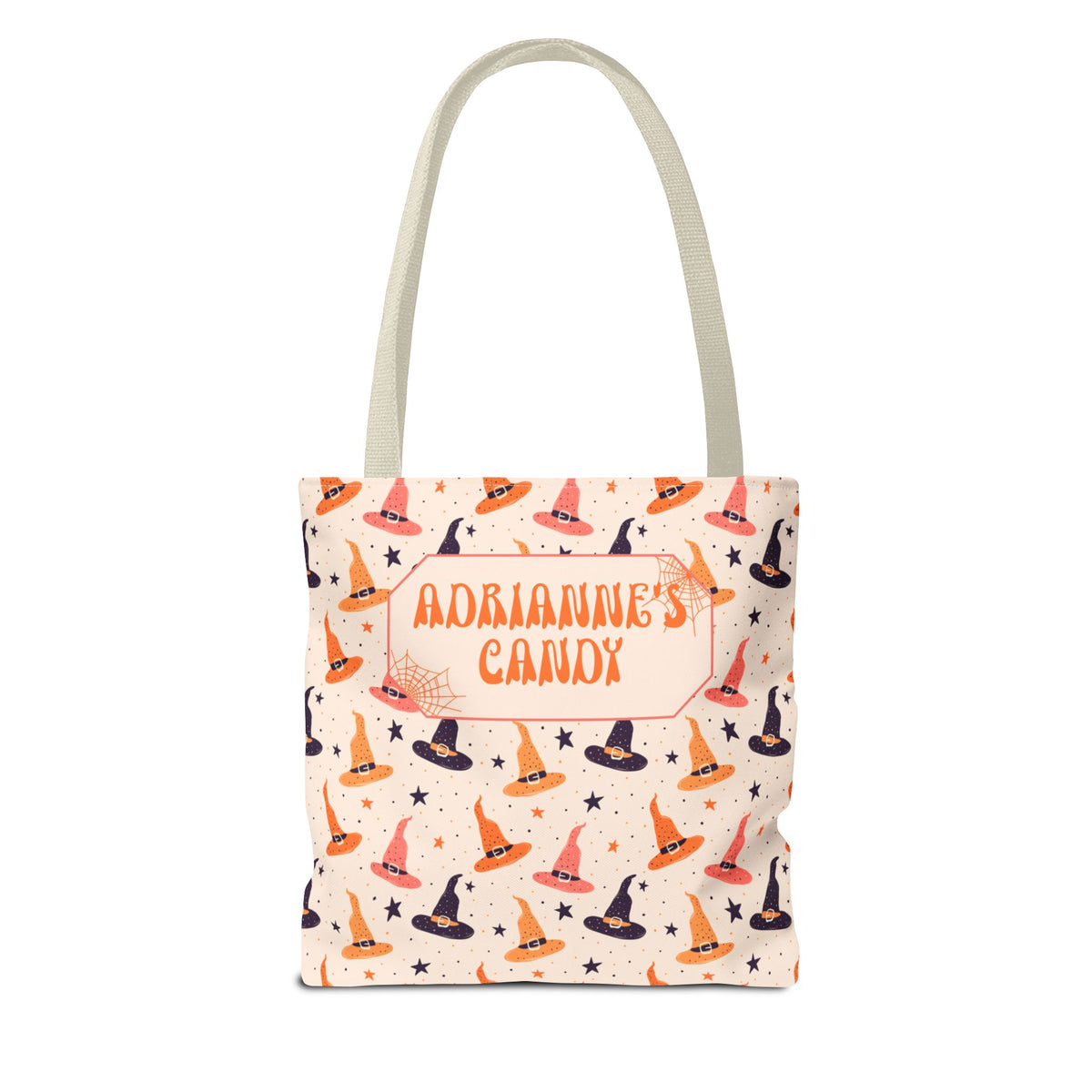 Halloween Witch Hat Pattern Trick or Treat Bag - Personalizable Candy Tote