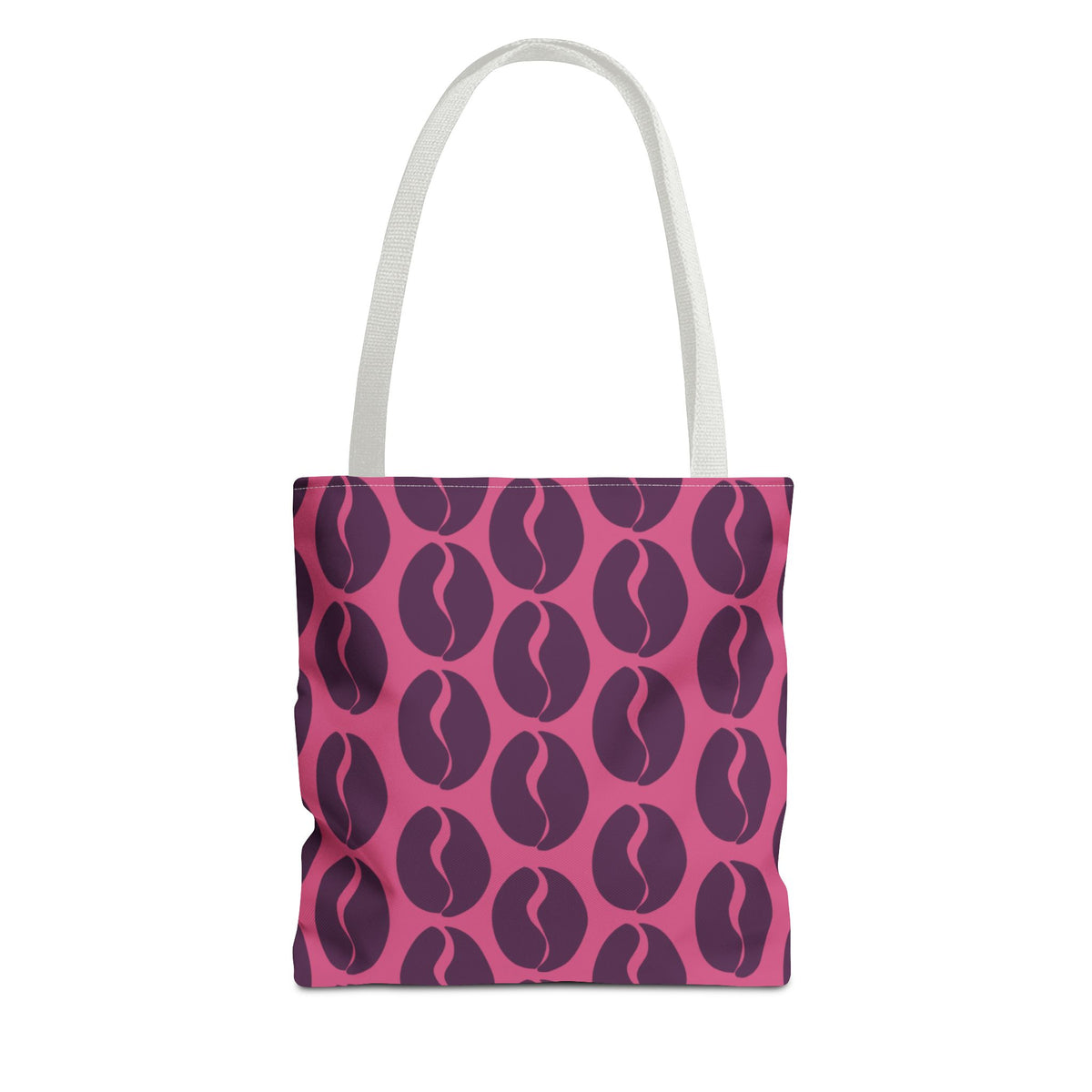 Coffee Lover's Tote - Grape on Pink Coffee Vibes Tote Bag