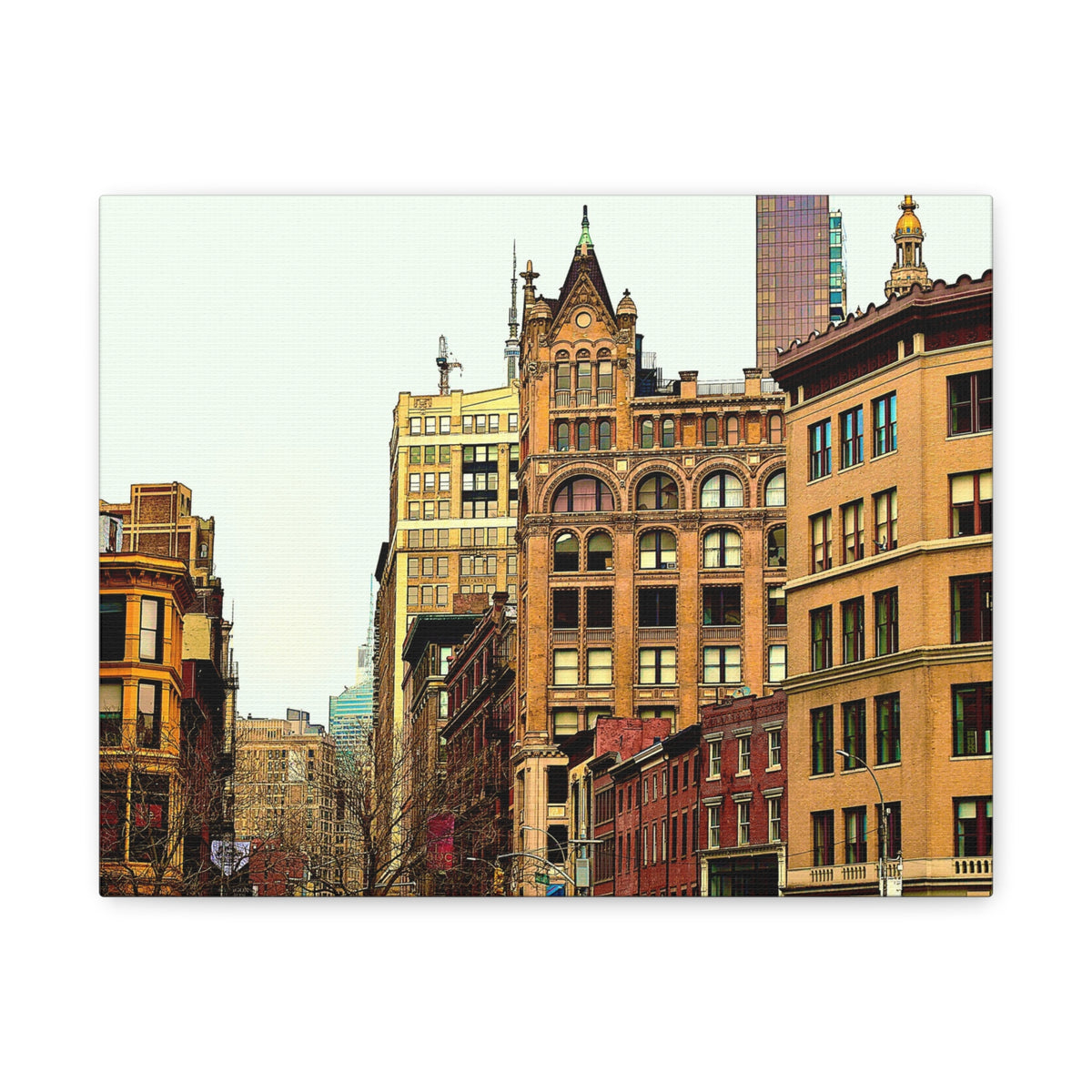 New York Photo Canvas Wrap - Looking Up Union Square Gallery Wrap