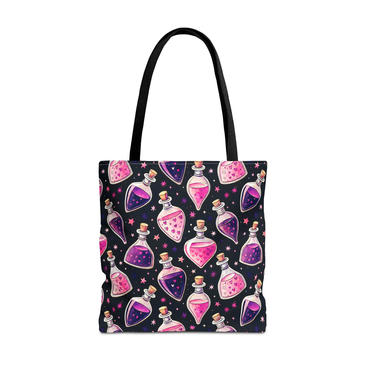Cute Spooky Potion Bottle Bag - Pink and Purple Magic Halloween Tote