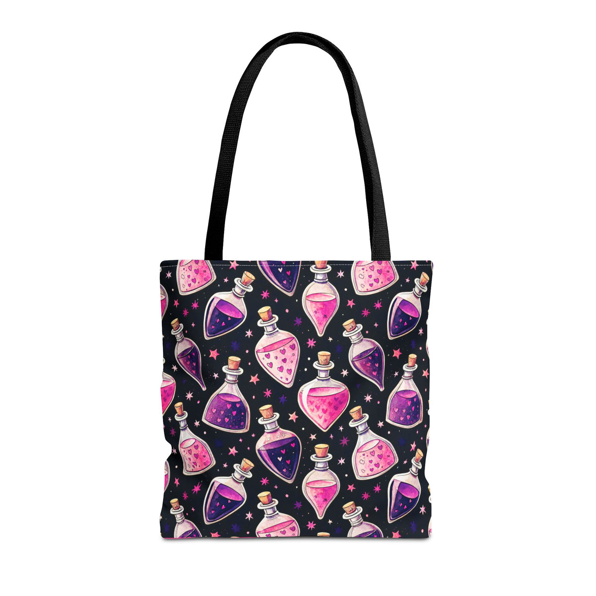 Cute Spooky Potion Bottle Bag - Pink and Purple Magic Halloween Tote