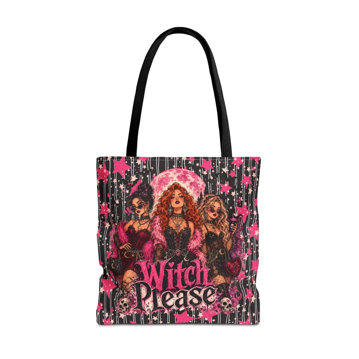 Witch Please Tote Bag - Vintage Glam Witchy Trio Tote