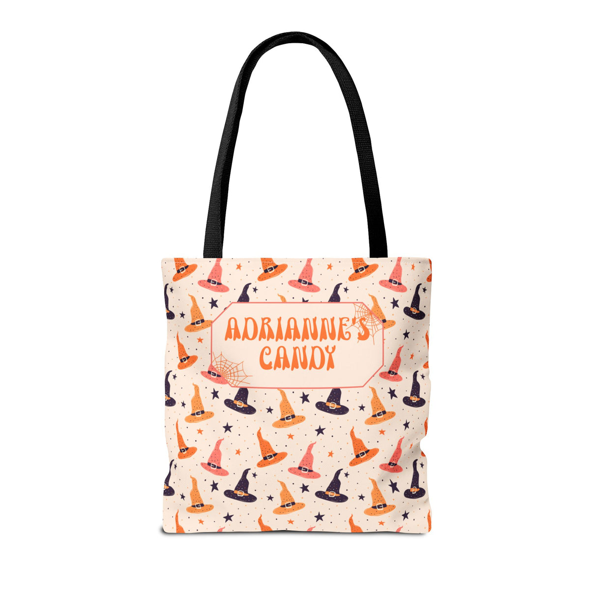 Halloween Witch Hat Pattern Trick or Treat Bag - Personalizable Candy Tote