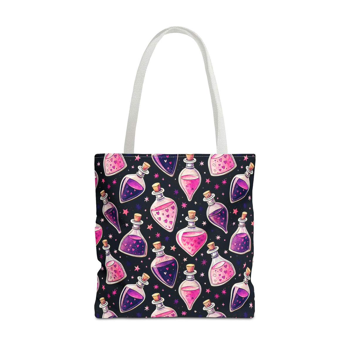 Cute Spooky Potion Bottle Bag - Pink and Purple Magic Halloween Tote
