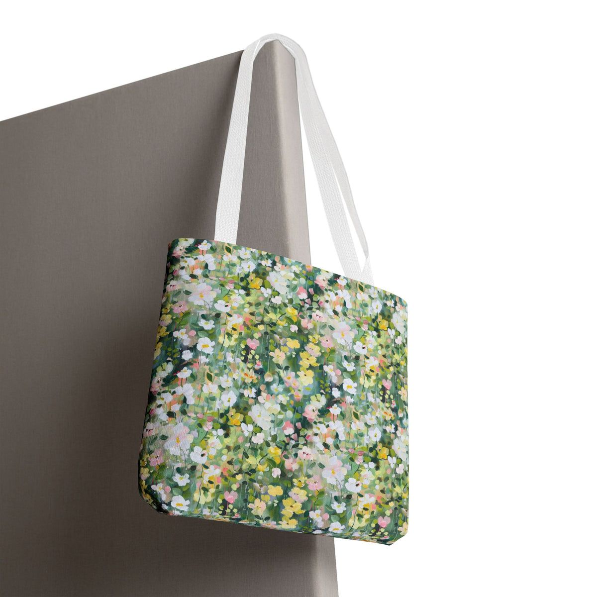 Floral Meadow Tote Bag – Spring Flower Market Carryall