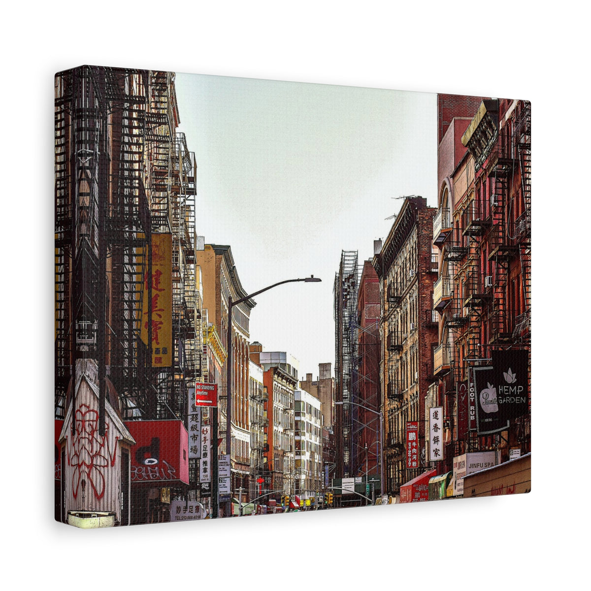 New York Skyline Gallery Wrap - Chinatown Skyline Canvas Wrap