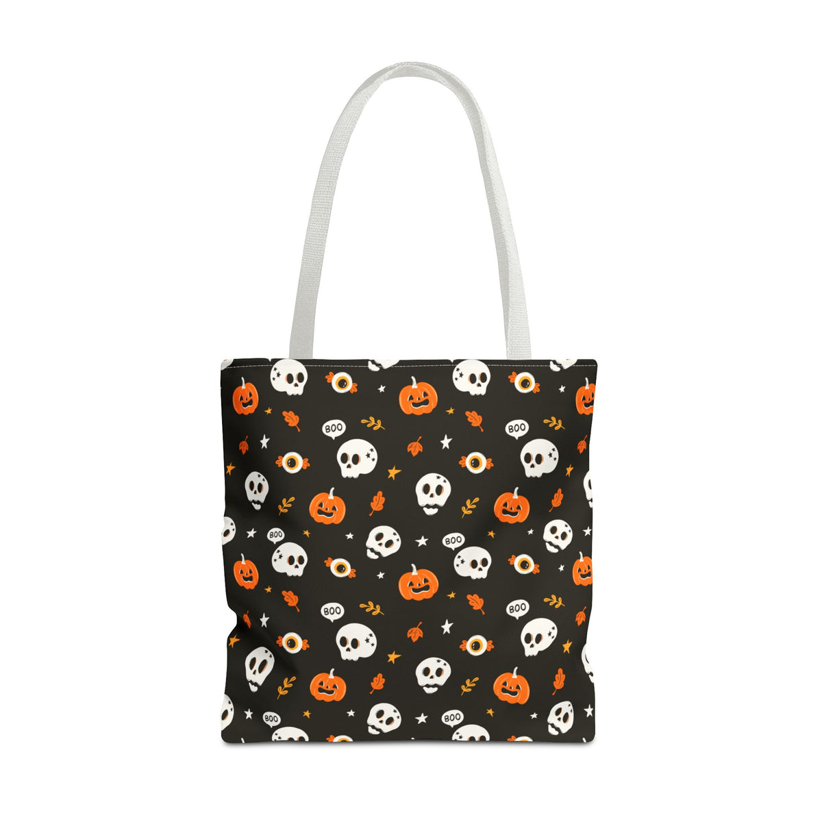 Halloween Pumpkin and Skulls Cute and Spooky Trick-or-Treat Candy Bag