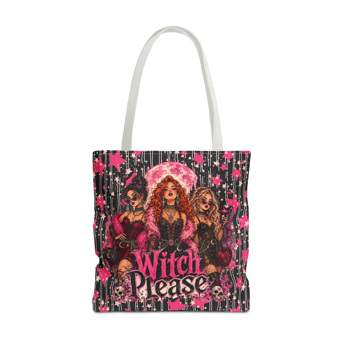 Witch Please Tote Bag - Vintage Glam Witchy Trio Tote