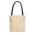 Minimalist Coffee Bean Tote Bag -Coffee Lover's Tote Bag in Cream