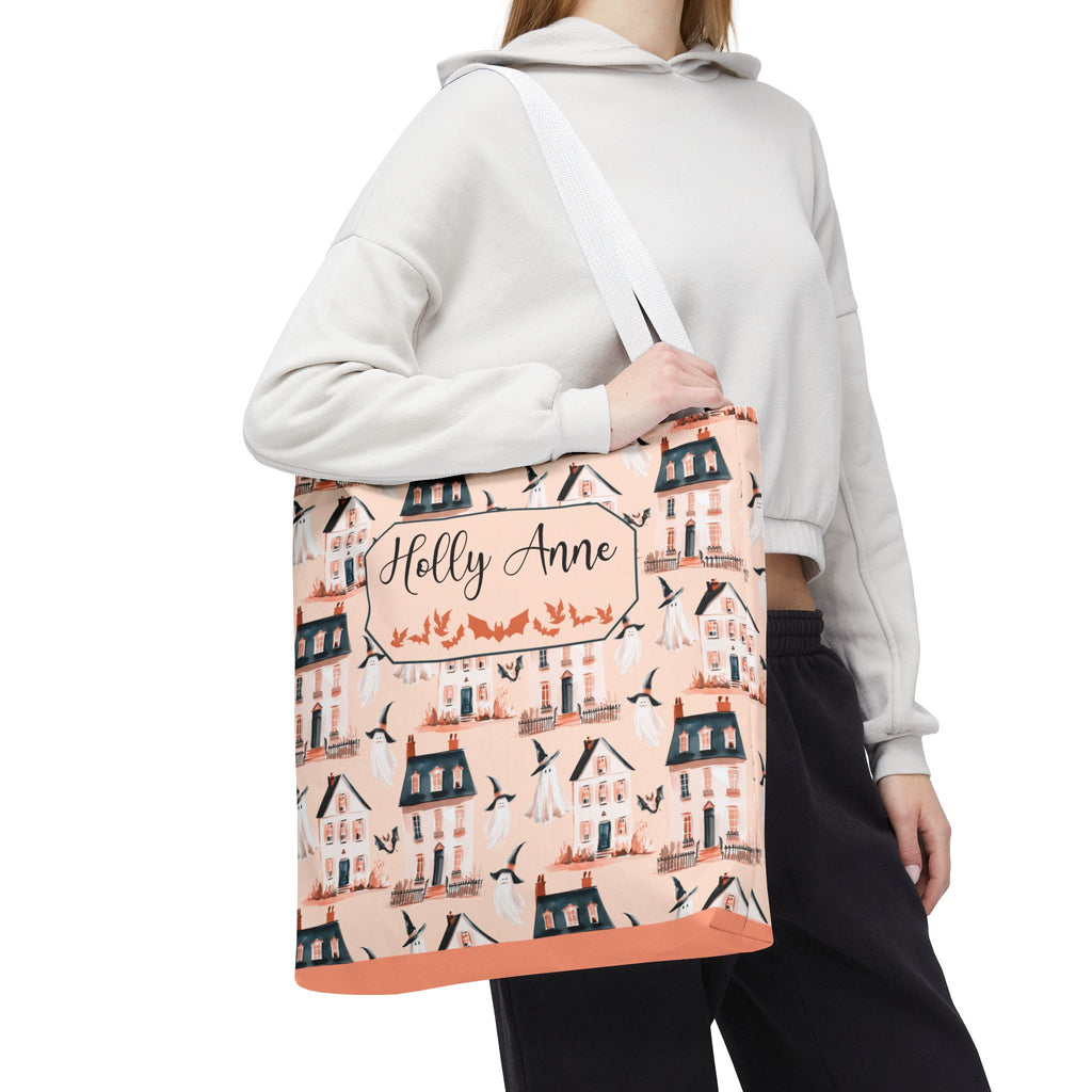 Spooky Village Personalizable Tote Bag