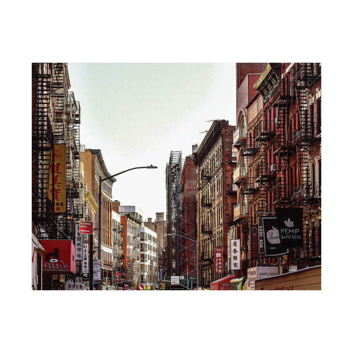 Downtown New York Photo - Chinatown Skyline Matte Poster