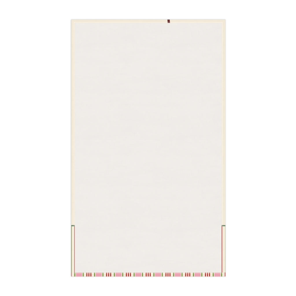 Cherry Branch Personalized Tea Towel — Custom Name Kitchen Linen