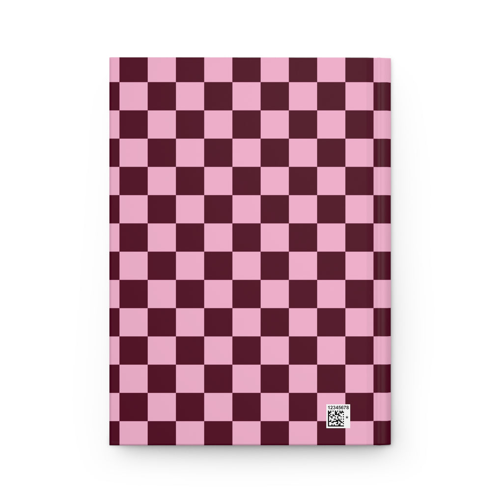 Retro Modern Key to Wisdom Journal - Checkerboard Hardcover Lined Notebook