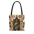 Vintage Gothic Birdcage Tote Bag - Victorian Skull and Floral Pattern Carryall