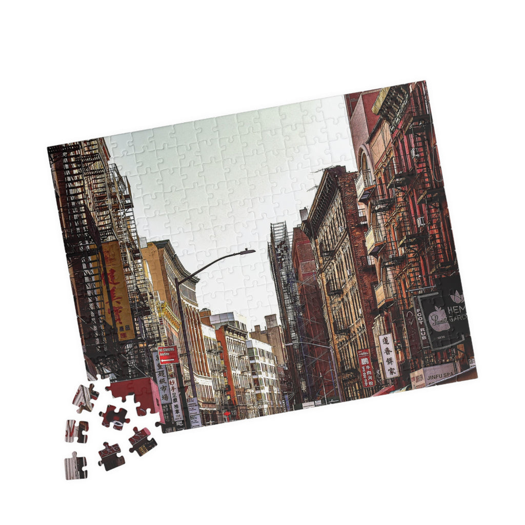 Downtown New York Puzzle - Chinatown Skies Puzzle- 110 or 252 pieces
