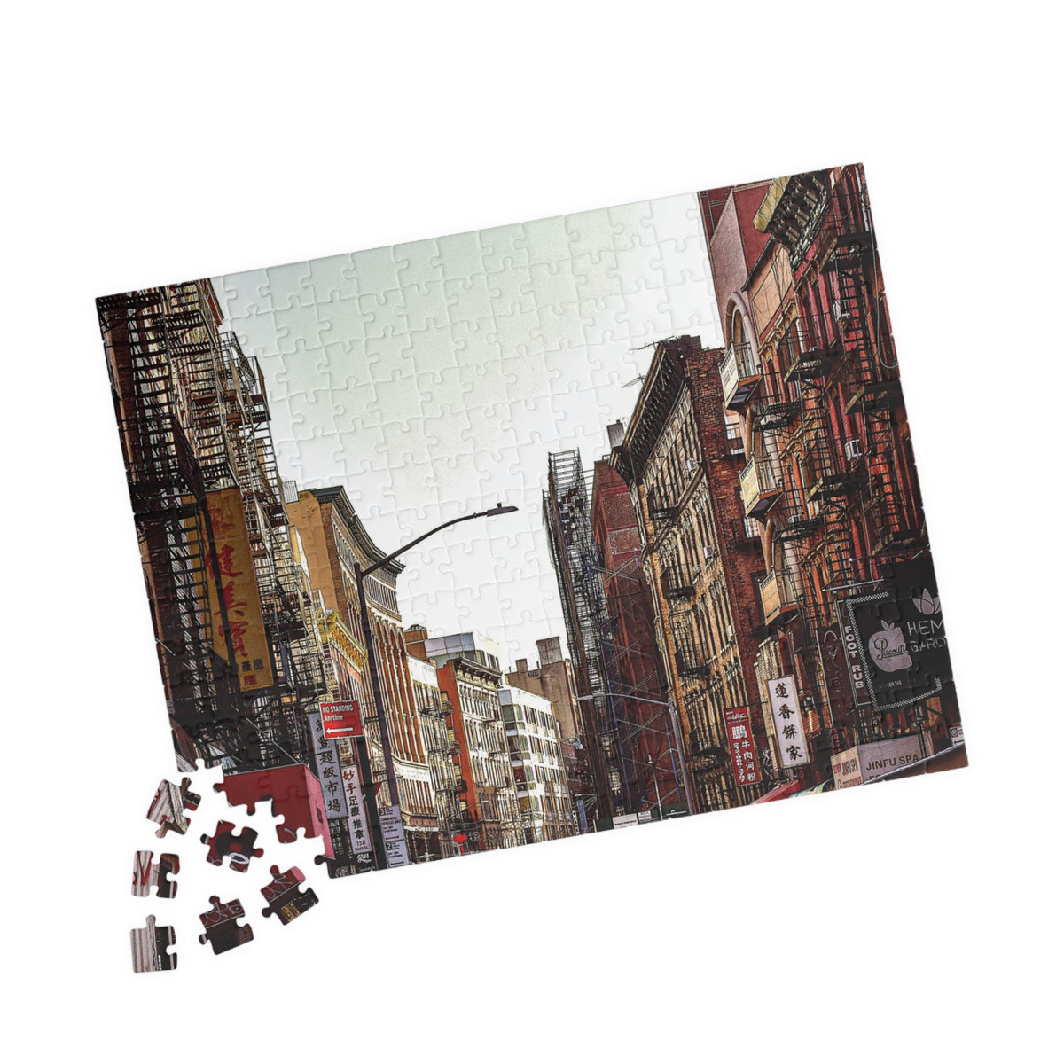 Downtown New York Puzzle - Chinatown Skies Puzzle- 110 or 252 pieces