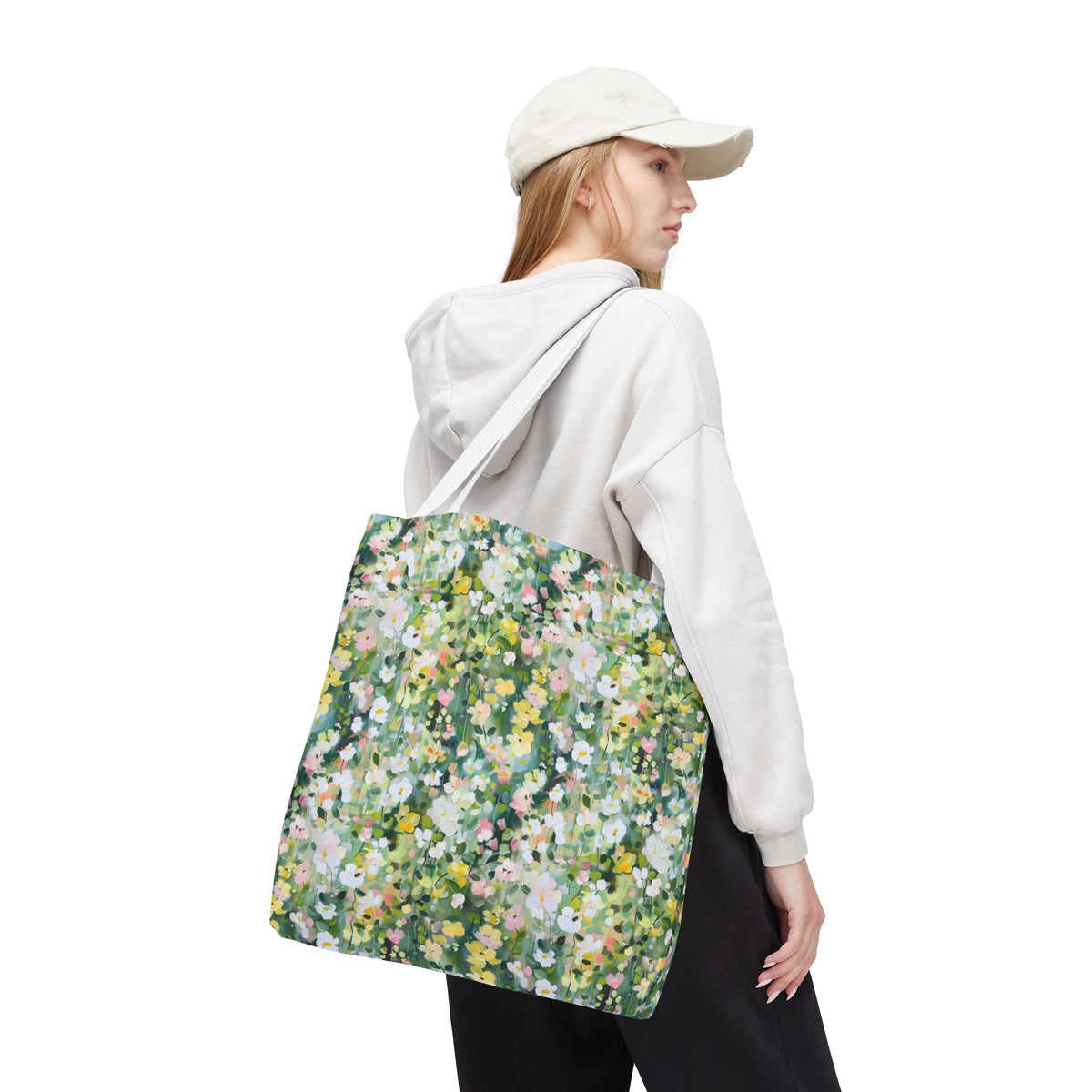 Floral Meadow Tote Bag – Spring Flower Market Carryall