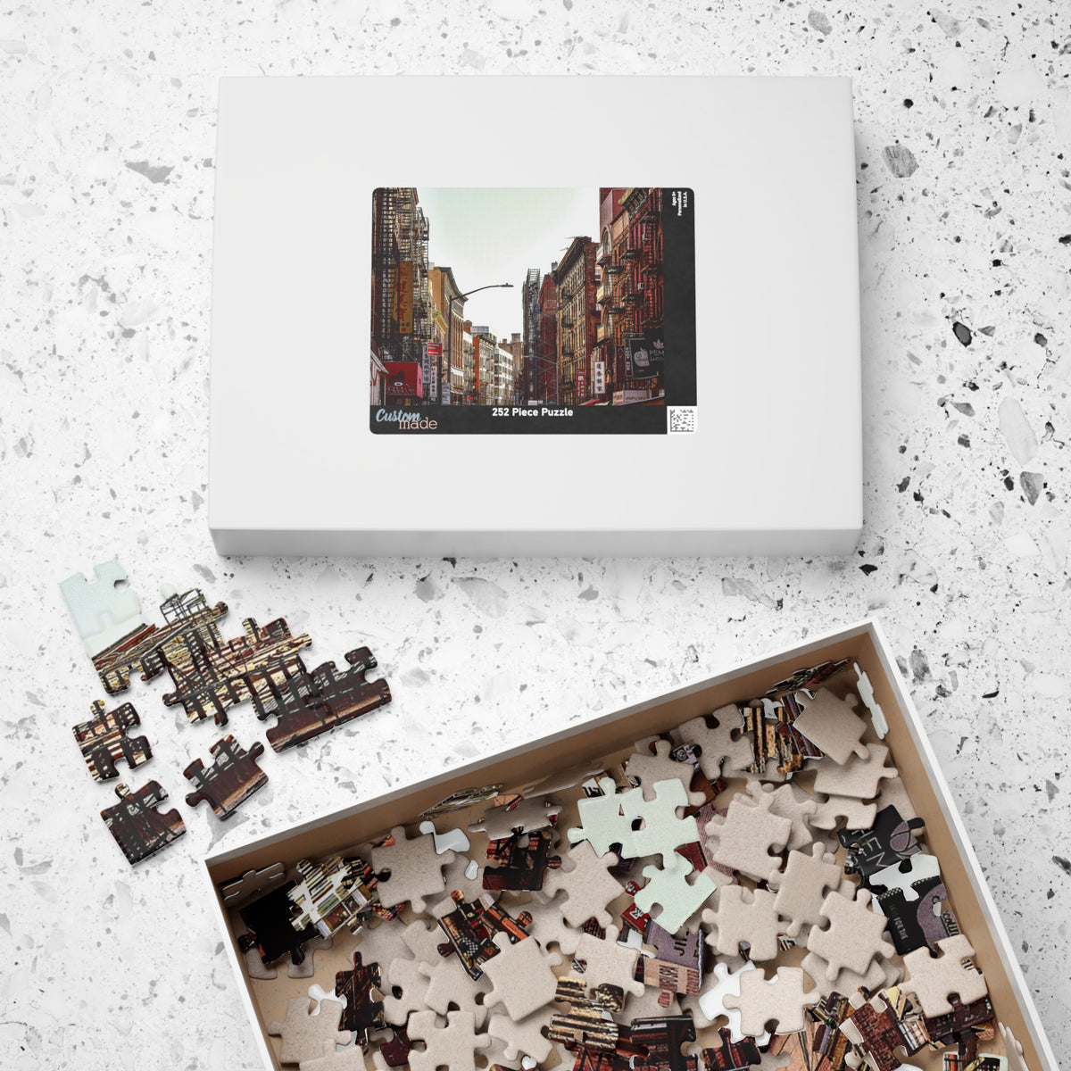 Downtown New York Puzzle - Chinatown Skies Puzzle- 110 or 252 pieces