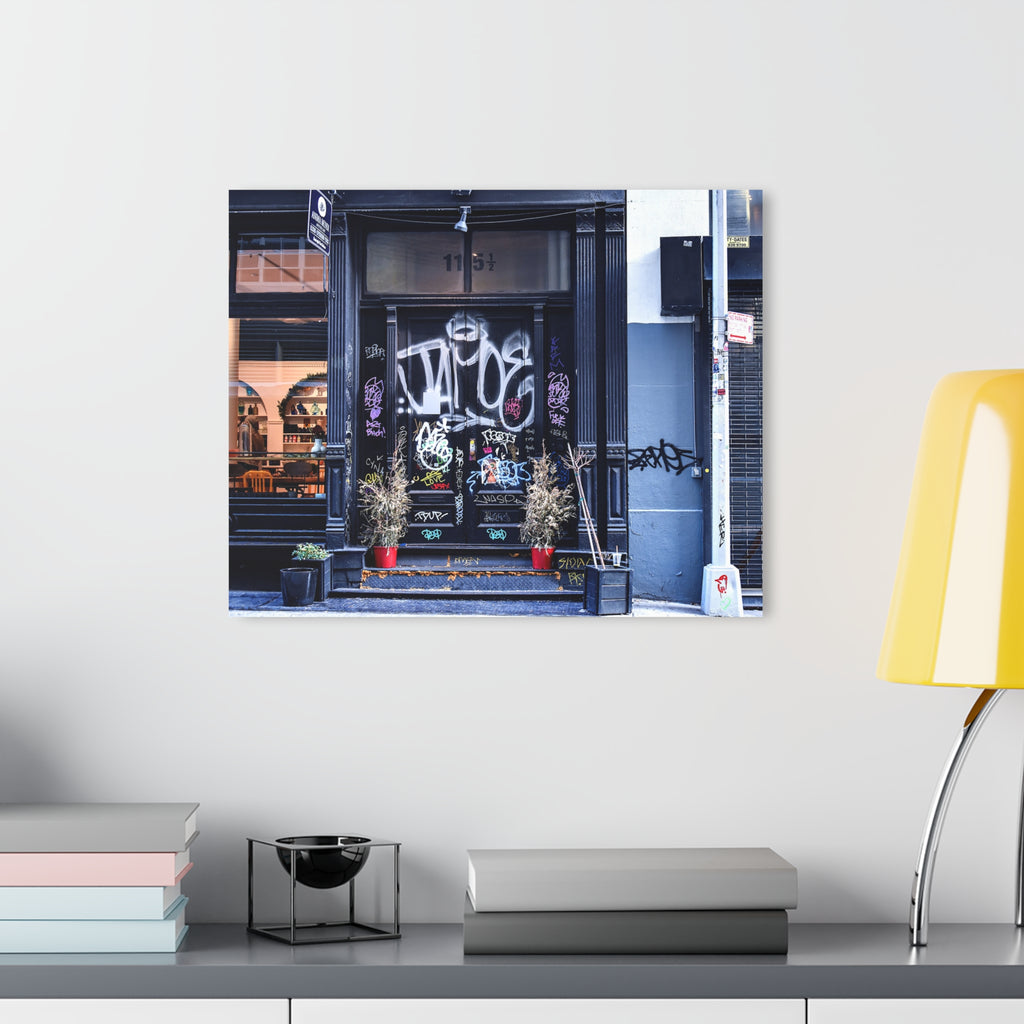 Graffiti Acrylic Photo Art - Doorways Acrylic Print