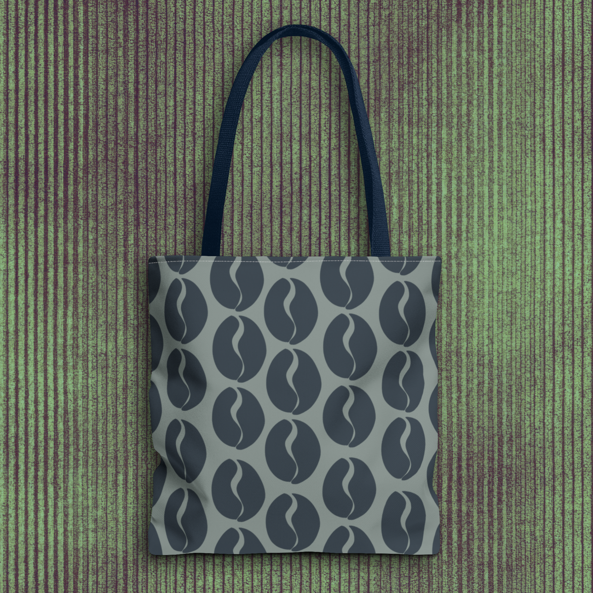 Blue Coffee Bean Tote - City Blues Coffee Vibes Tote Bag
