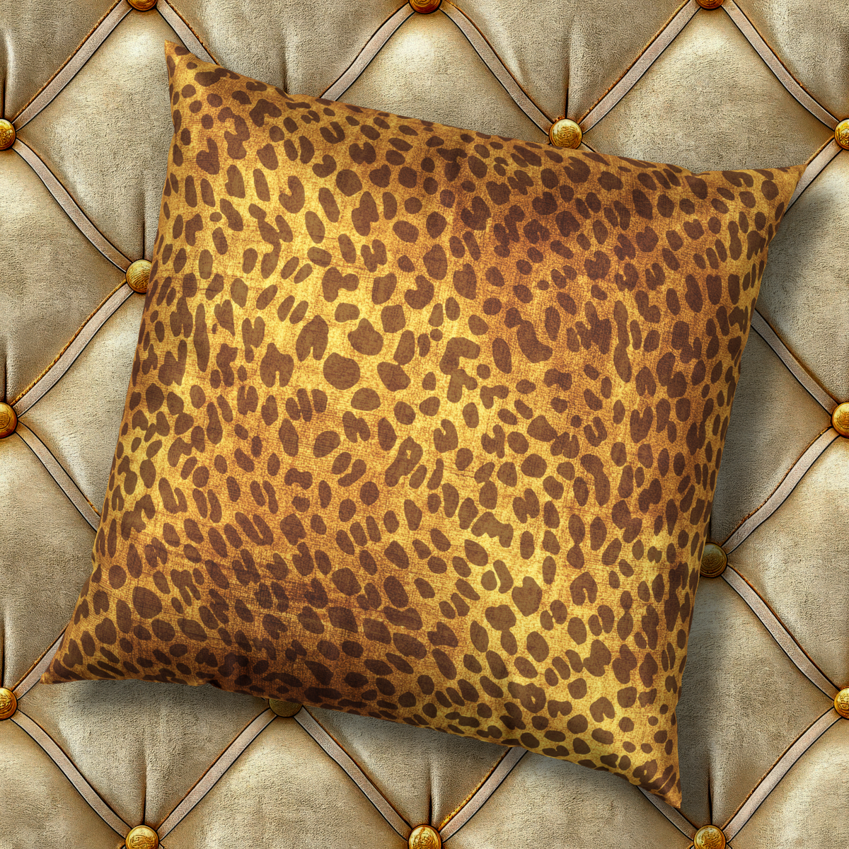 Luxe Glam Velvet Pillow - Cheetah Print Decorative Pillow