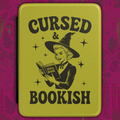 Cursed and Bookish Kindle Case — Spooky Green Book Lovers E-Reader Cover