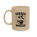 Cursed and Bookish Colorful Ceramic Mug — Witchy Book Lover Coffee Cup