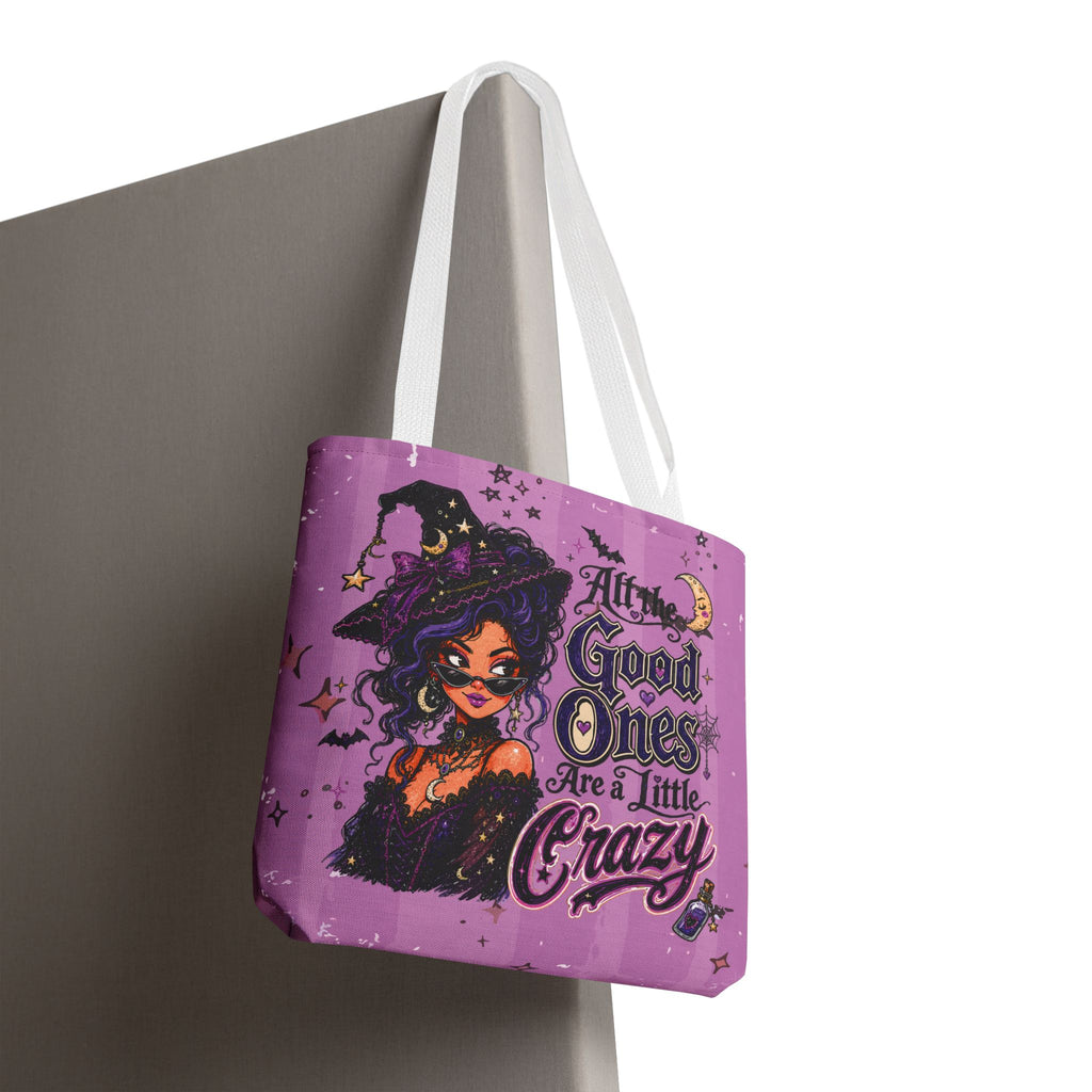 Witchy Purple Tote - “All the Good Ones Are a Little Crazy” Graphic Tote