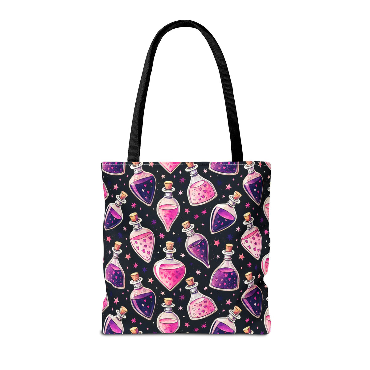 Cute Spooky Potion Bottle Bag - Pink and Purple Magic Halloween Tote