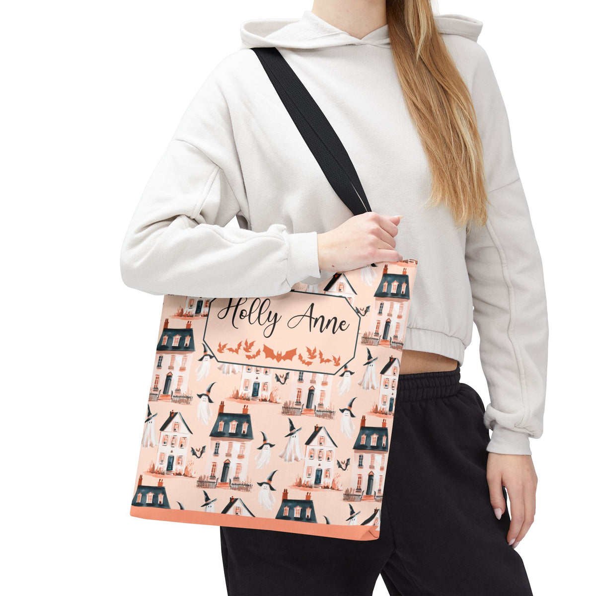 Spooky Village Personalizable Tote Bag