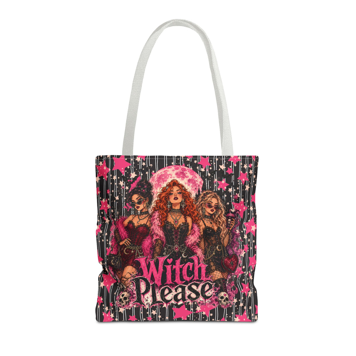 Witch Please Tote Bag - Vintage Glam Witchy Trio Tote