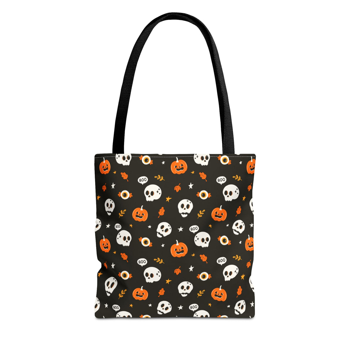 Halloween Pumpkin and Skulls Cute and Spooky Trick-or-Treat Candy Bag