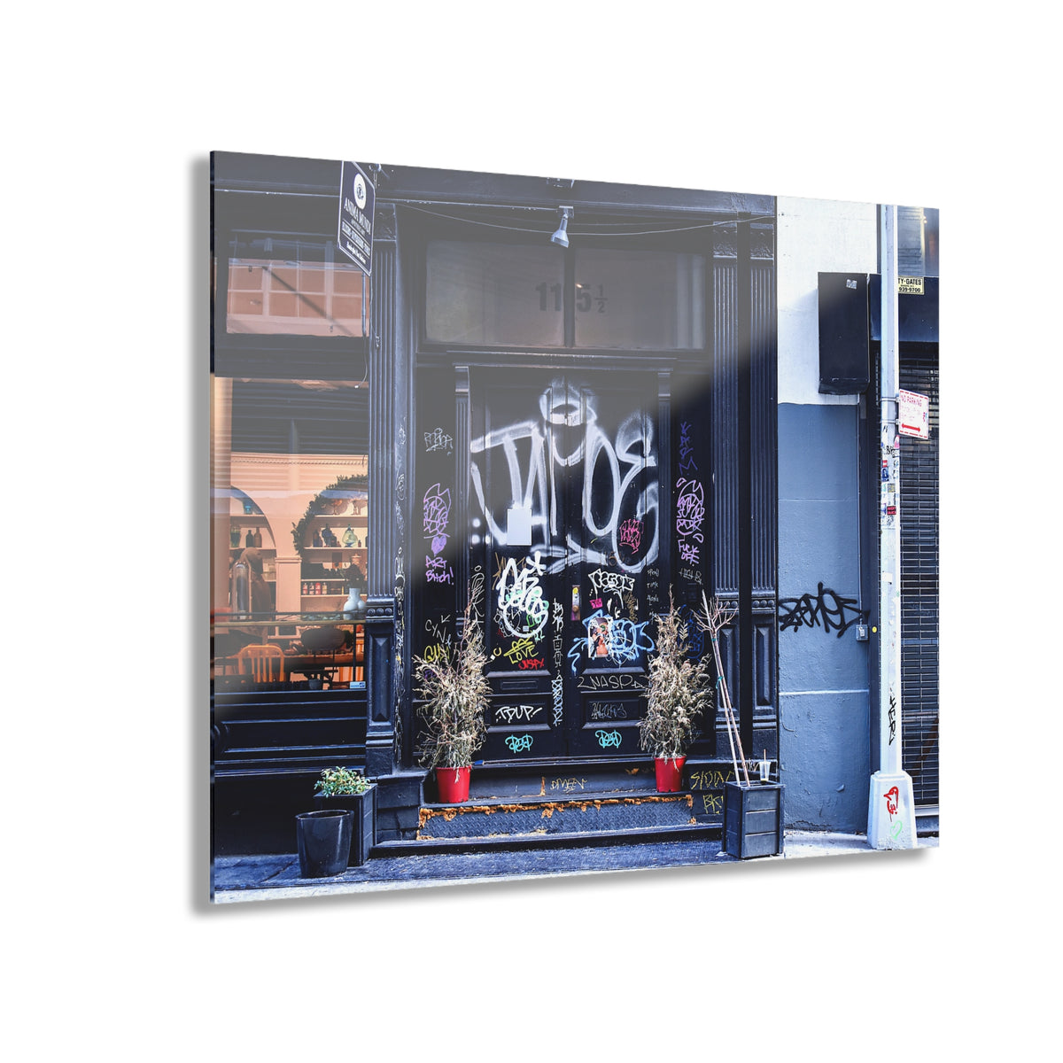 Graffiti Acrylic Photo Art - Doorways Acrylic Print