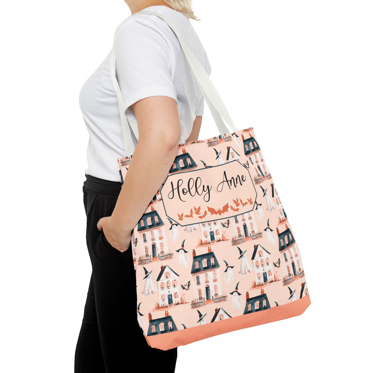 Spooky Village Personalizable Tote Bag