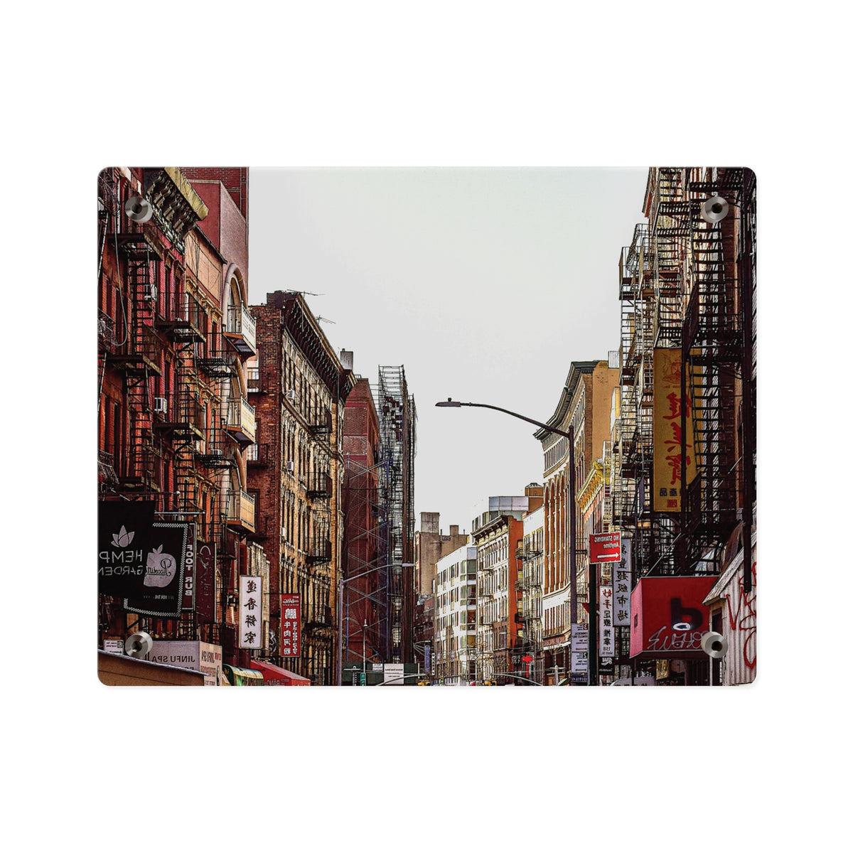 Chinatown New York Acrylic Wall Art - Chinatown Skyline Photo Panel