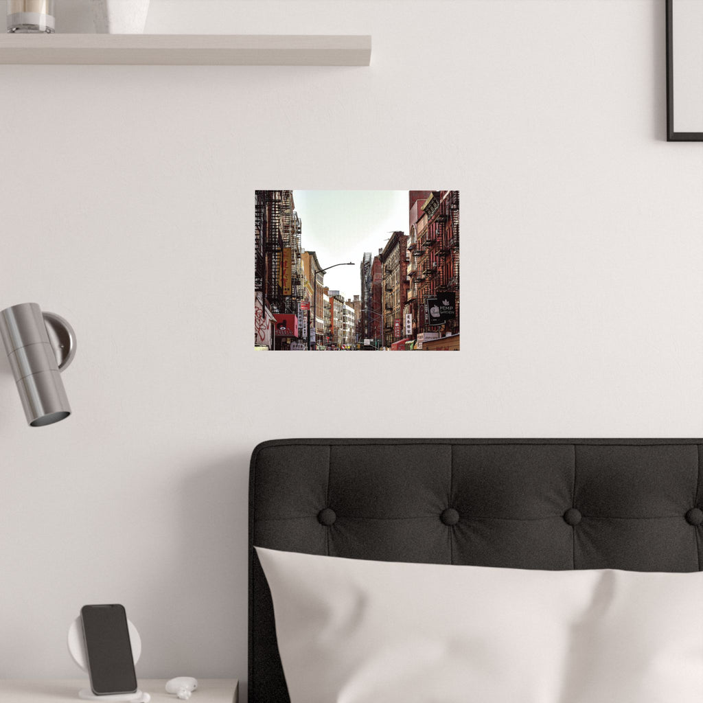 New York City Downtown Photo - Chinatown Skyline Satin Poster