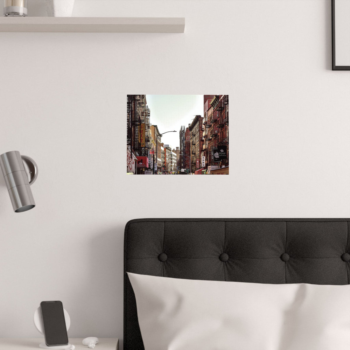 New York City Downtown Photo - Chinatown Skyline Satin Poster
