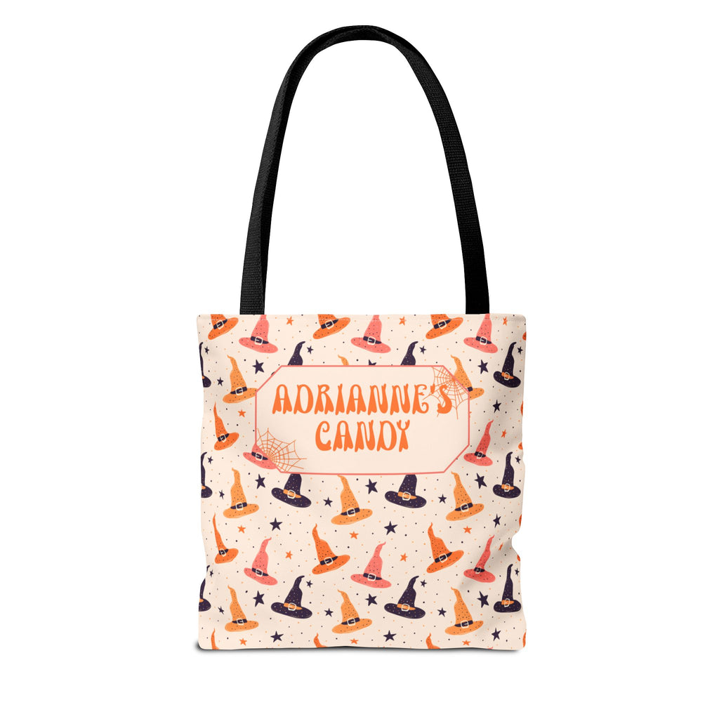 Halloween Witch Hat Pattern Trick or Treat Bag - Personalizable Candy Tote