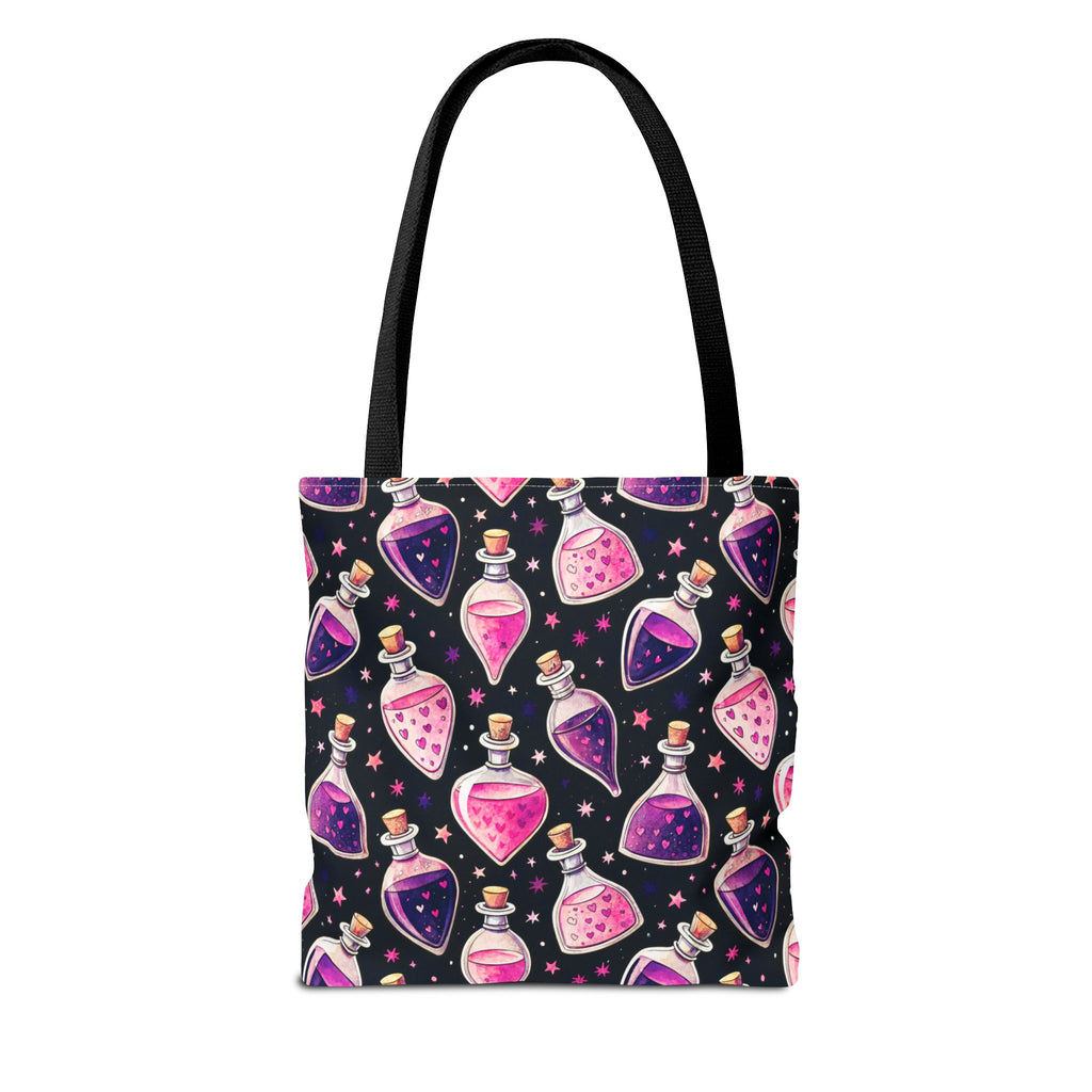 Cute Spooky Potion Bottle Bag - Pink and Purple Magic Halloween Tote