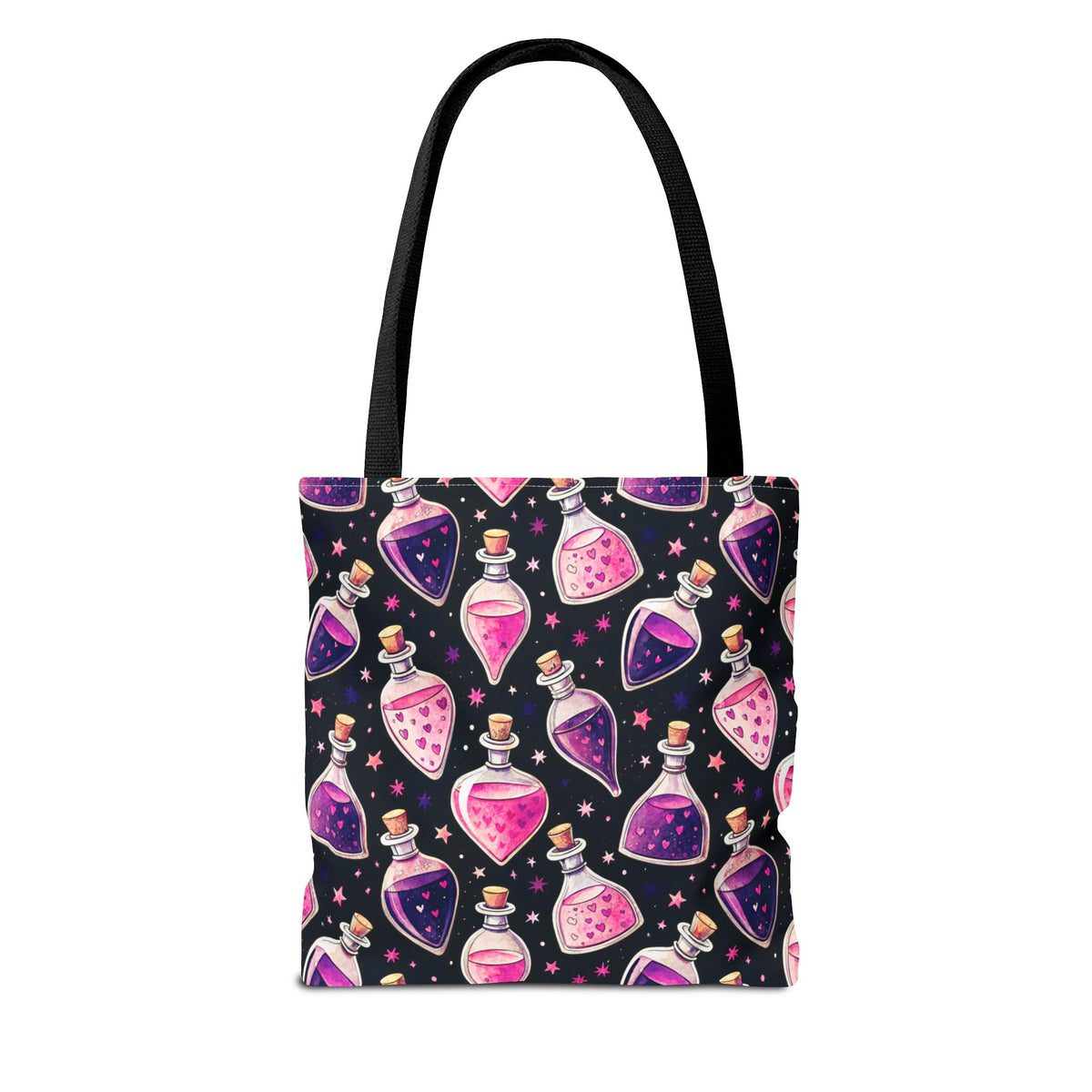 Cute Spooky Potion Bottle Bag - Pink and Purple Magic Halloween Tote
