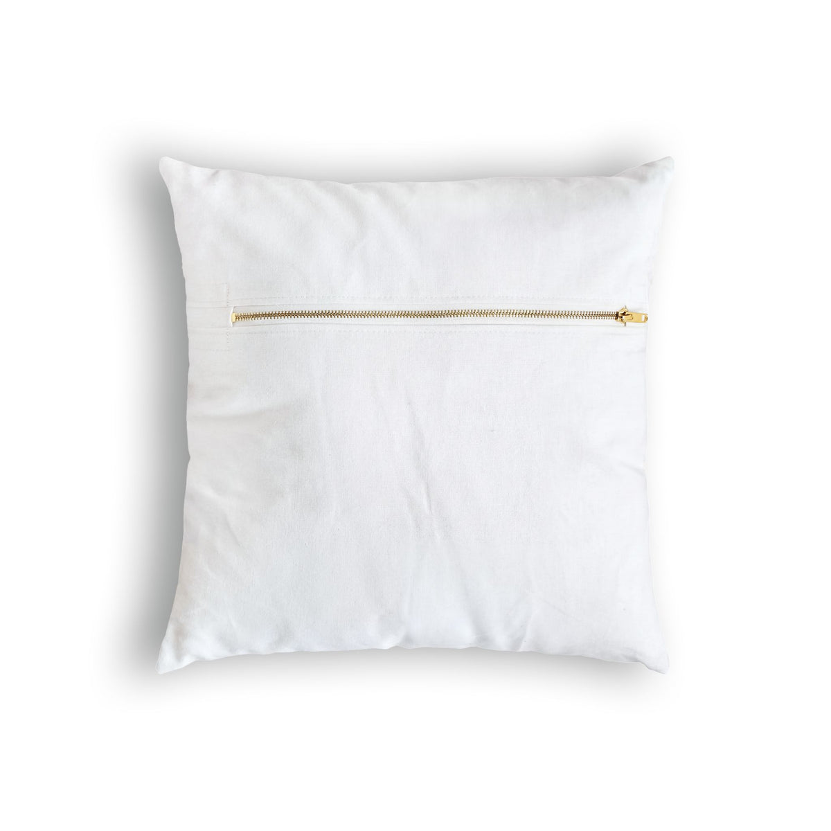 Elegant Velvet Throw Pillow - Modern Blue and Gold Ticking Stripe Pillow