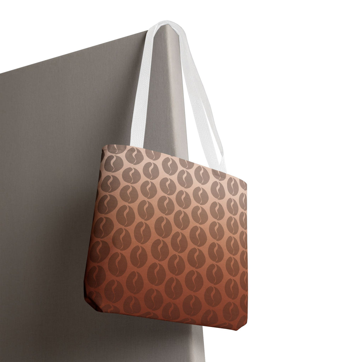 Coffee Lover's Ombre Tote Bag - Coffee Bean Gradient Tote Bag