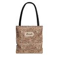 Personalizable Animal Print Tote - Beige Leopard Carryall