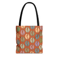 Coffee Lover's Tote - Colorful Coffee Bean Bag in Orange