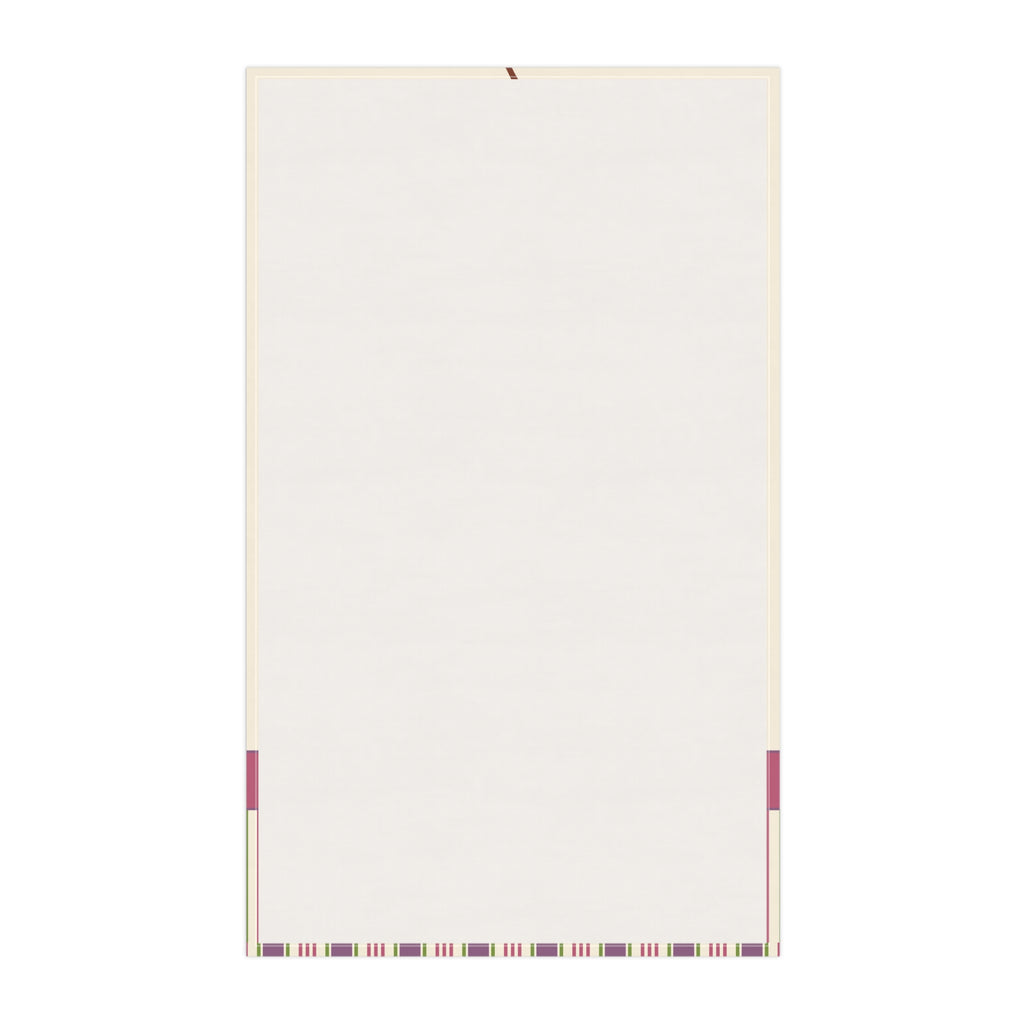 Personalized Fig Tea Towel — Fruit Striped Kitchen Towel