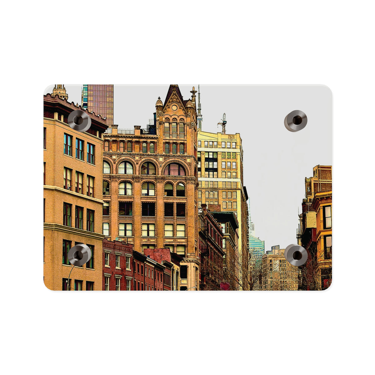 New York City Acrylic Wall Art - Looking Up Union Square Art Panel