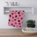 Pop Art Kitchen Towel - Pink Berry Decorative Towel