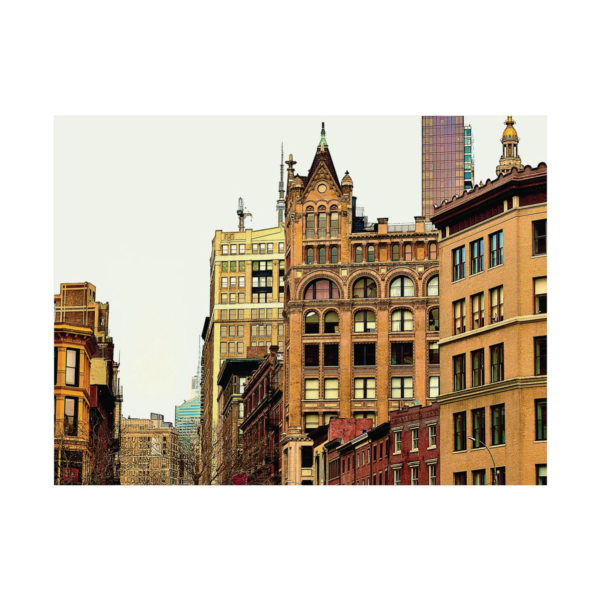 New York Photo Poster - Looking Up Union Square Matte Poster